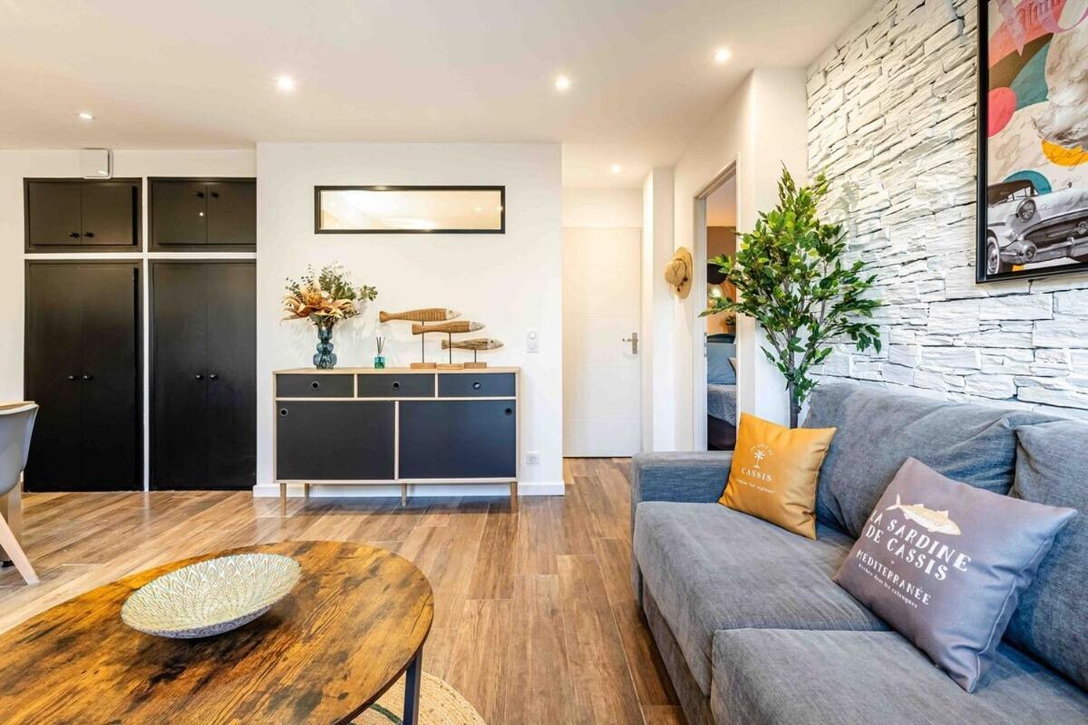 Cassis Le Marignan- Rdc - Garage - Classe 3 Etoiles Dış mekan fotoğraf